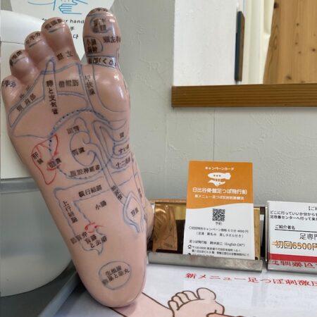 【新メニュー】　★足つぼ反射刺激療法★